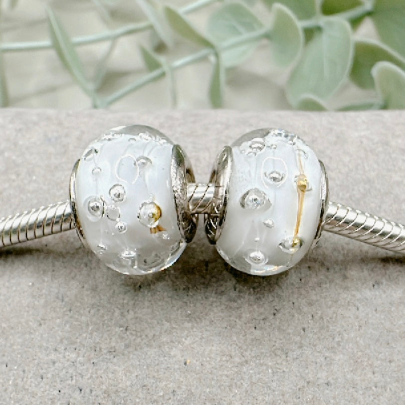 Murano White Bubbles