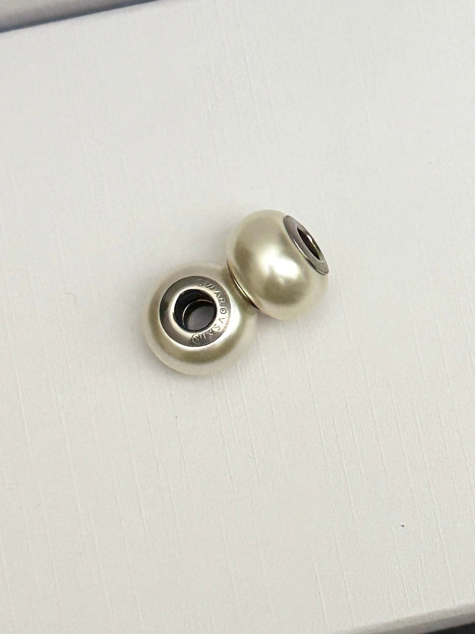 Par Swarovski Crystal Creamrose Pearl