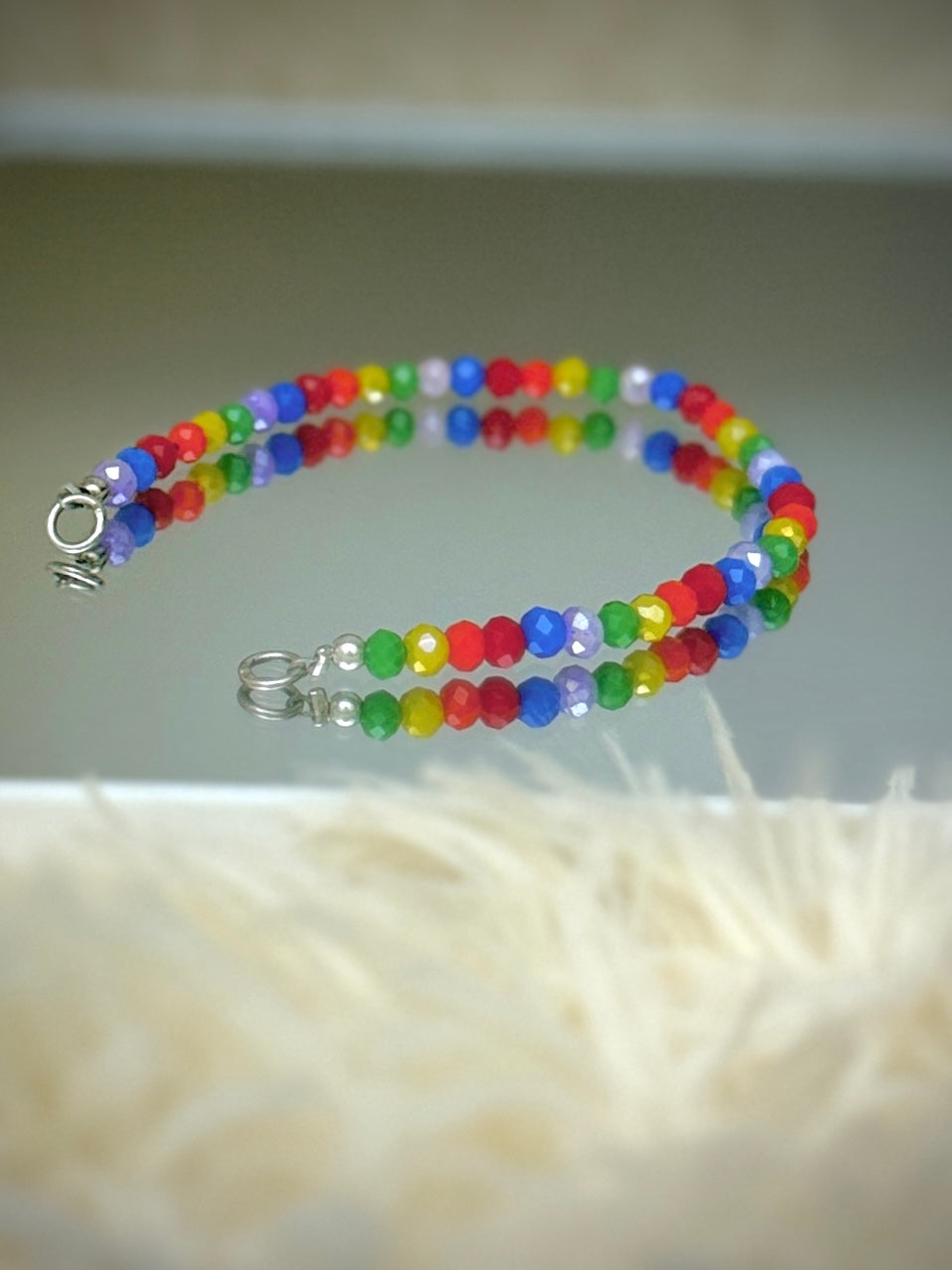 Brazalete Cristales Arcoíris