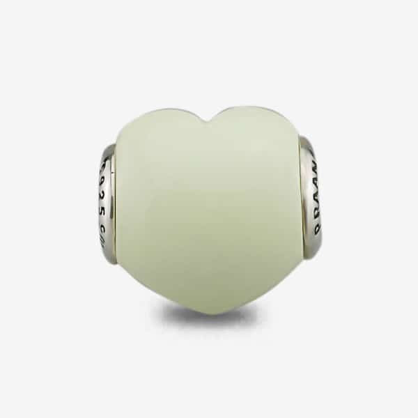 Lemon Australia Chrysoprase Heart Charm