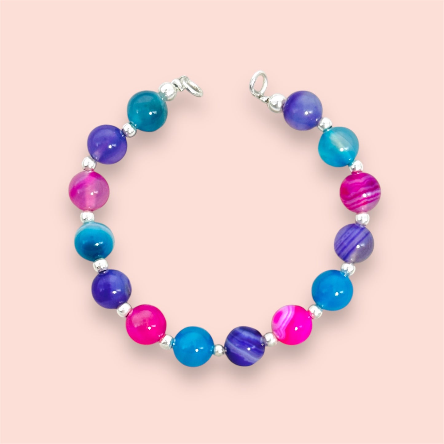 Brazalete Ágata multicolor gde