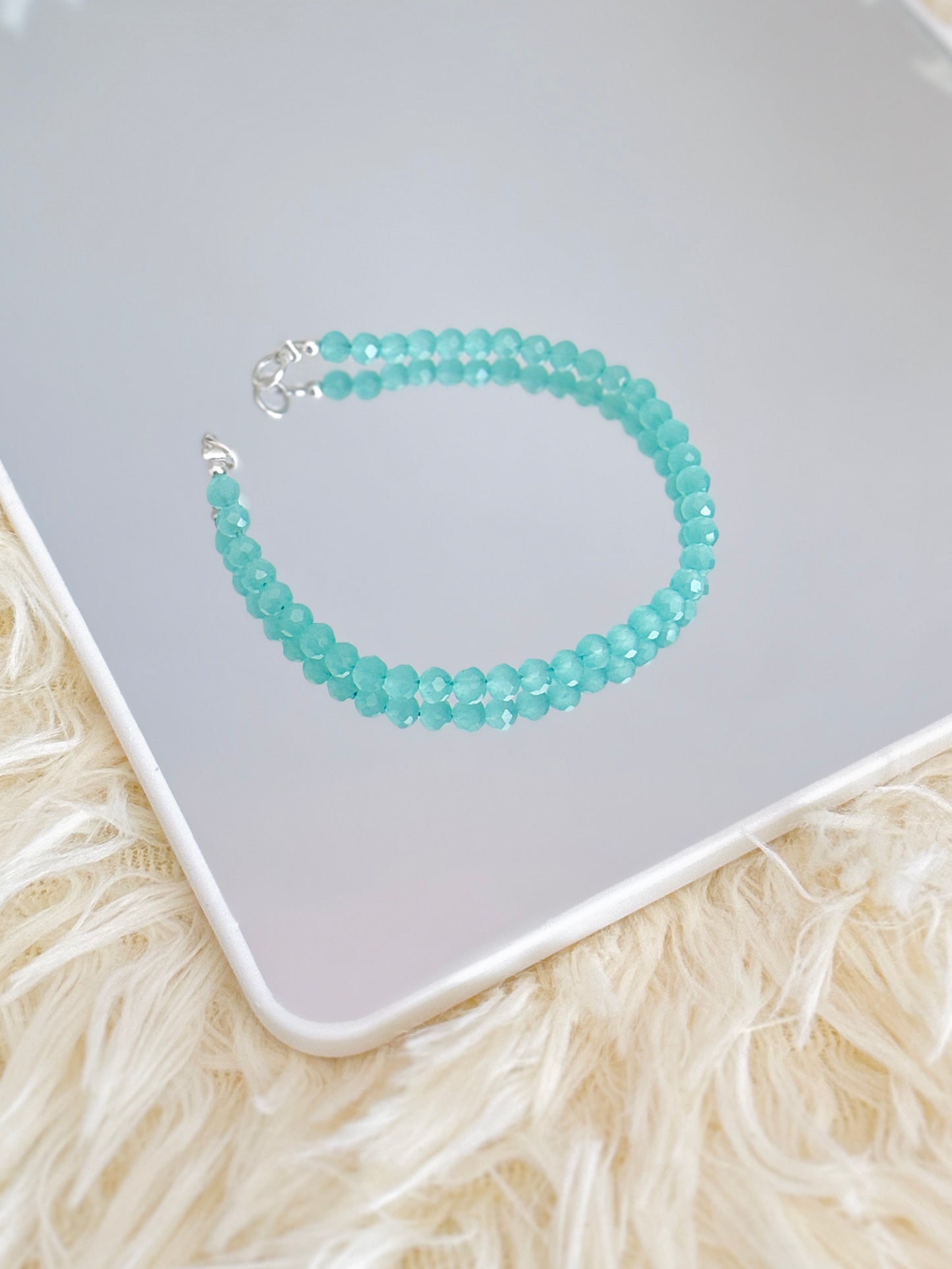 Brazalete cristales verde