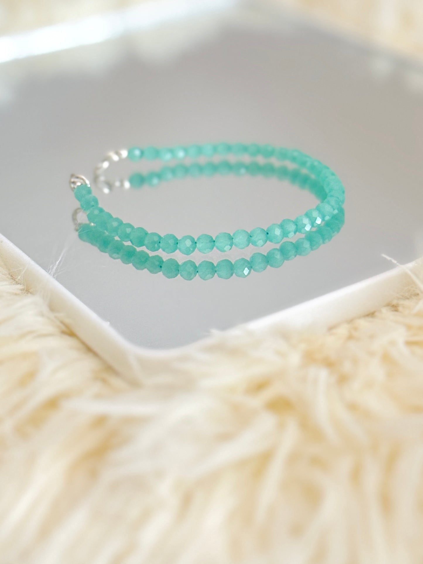 Brazalete cristales verde