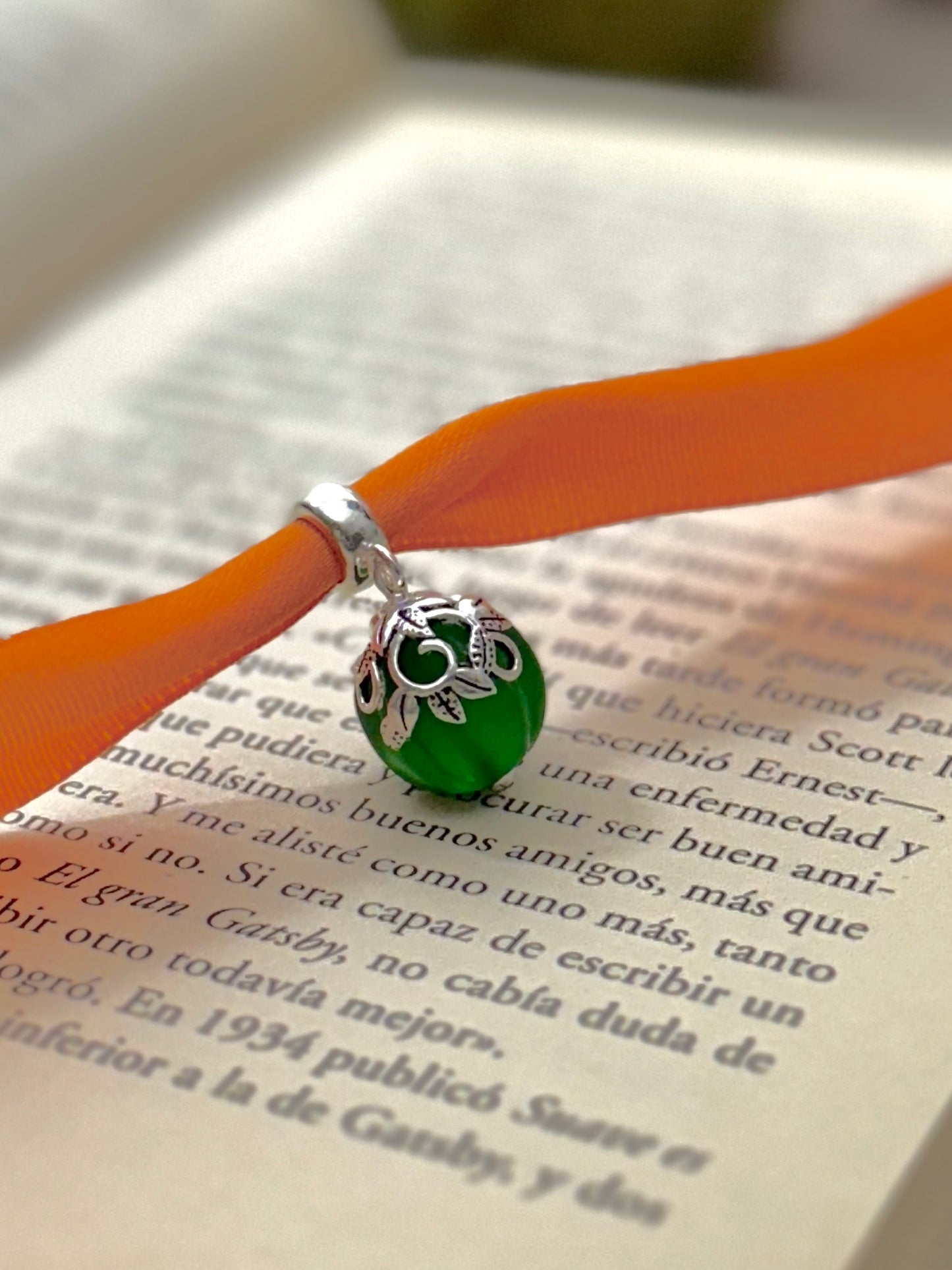 Charm Calabaza Verde con Hojas
