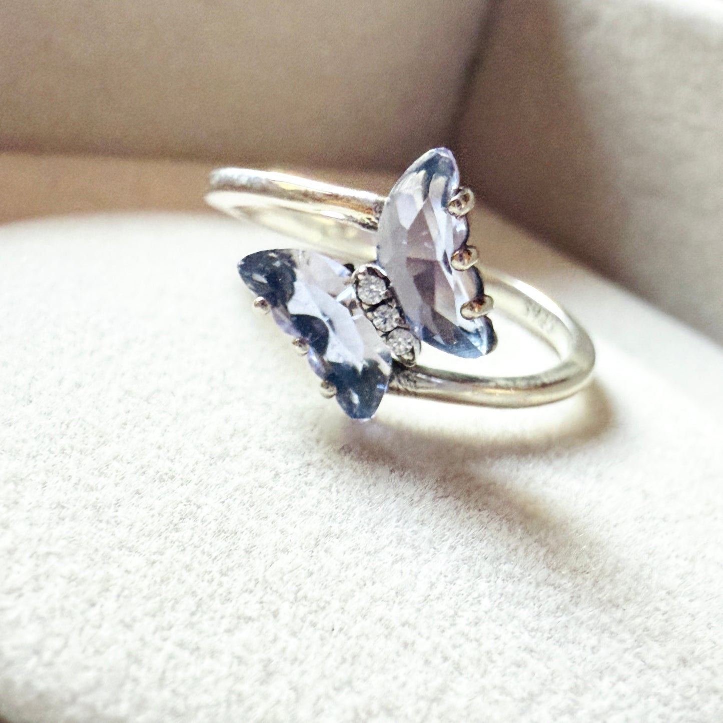 Purple Butterfly Ring