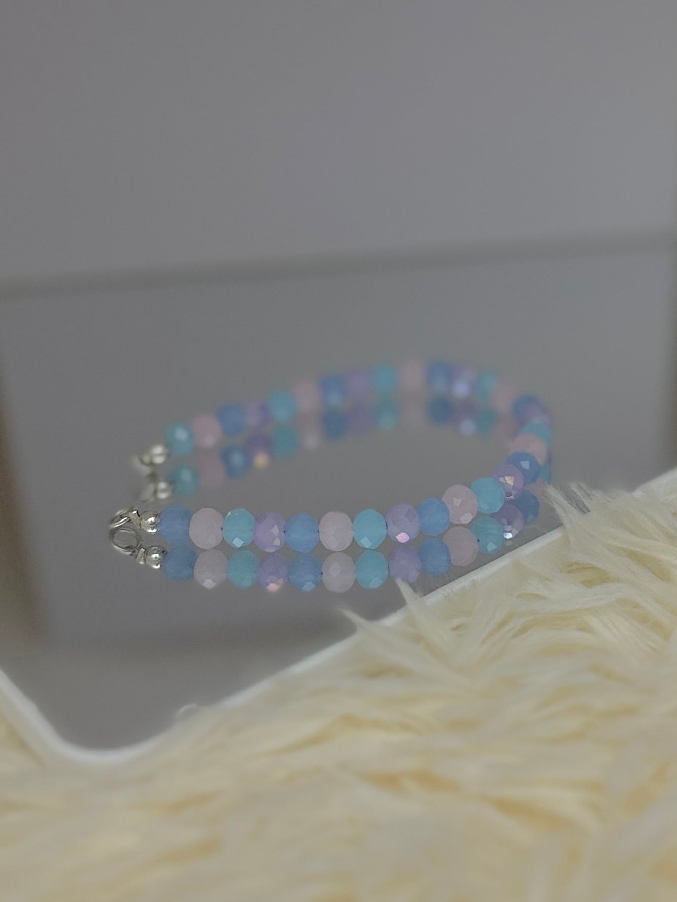 Brazalete Cristales multicolor Pastel Gde