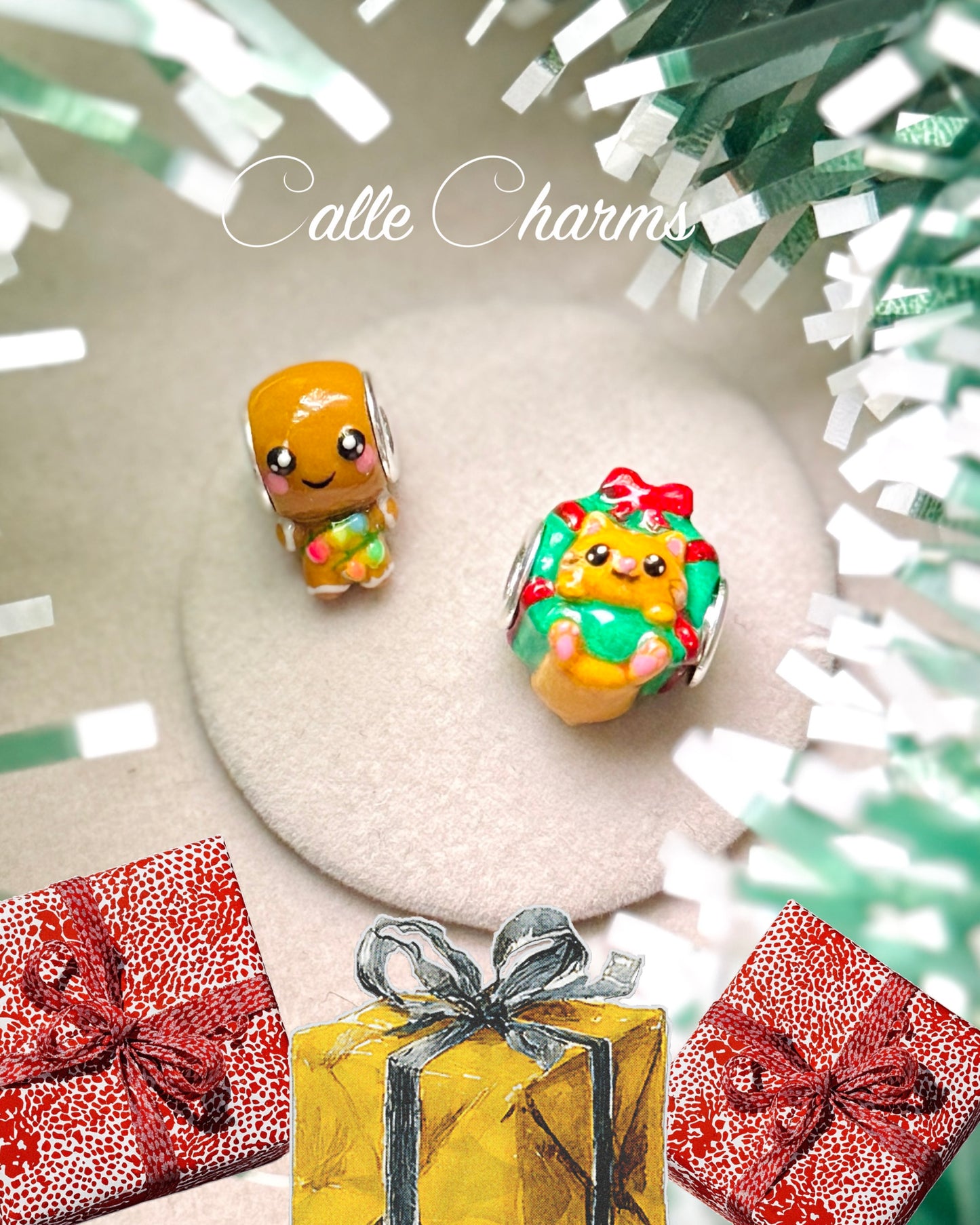 Charm Gato en Corona de Adviento