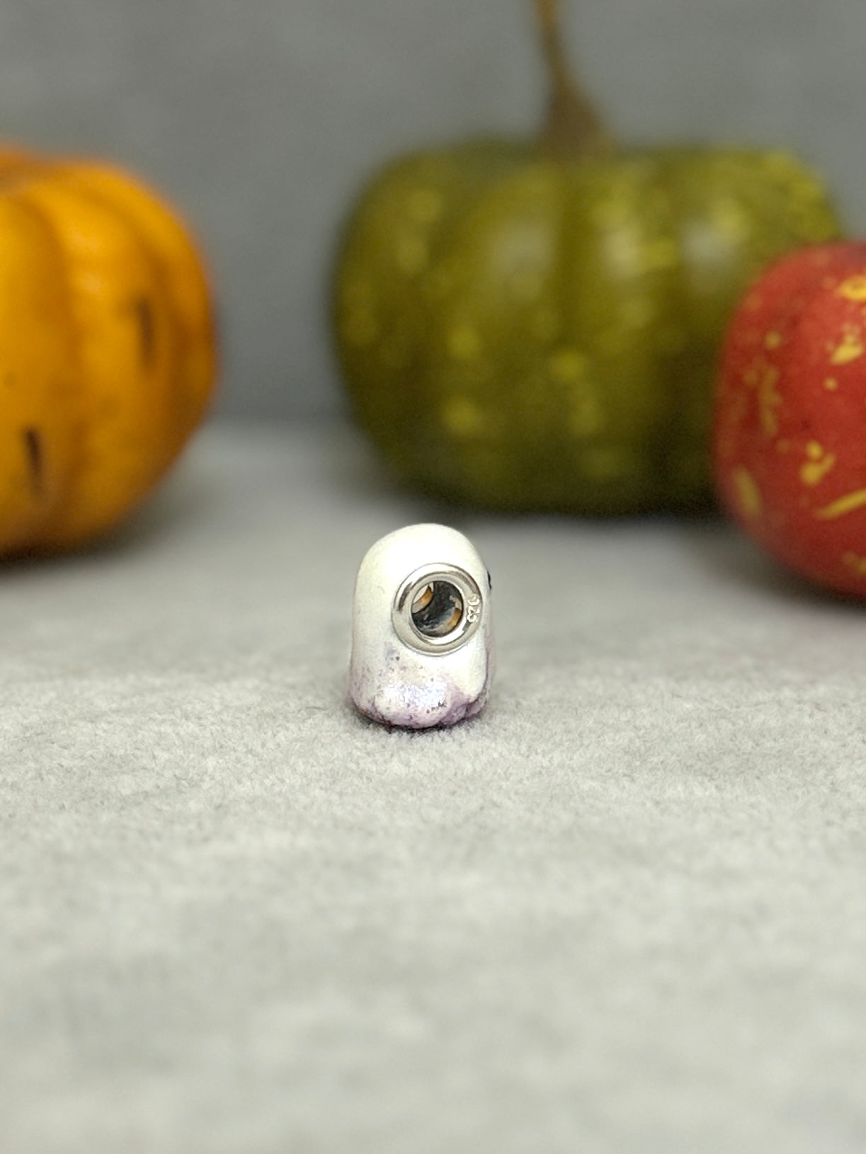 Purple Glow Ghost Charm