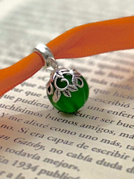 Charm Calabaza Verde con Hojas
