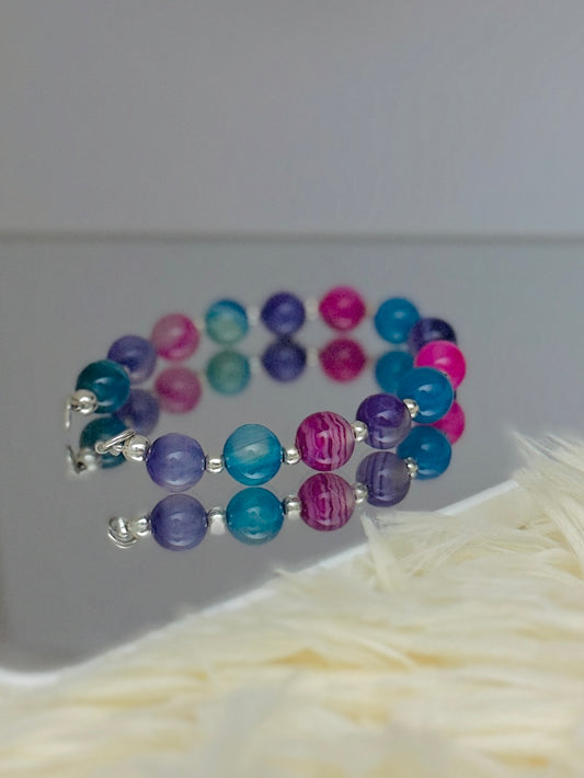 Brazalete Ágata multicolor gde