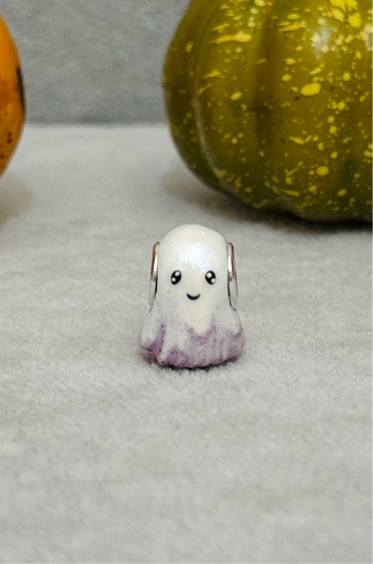 Purple Glow Ghost Charm