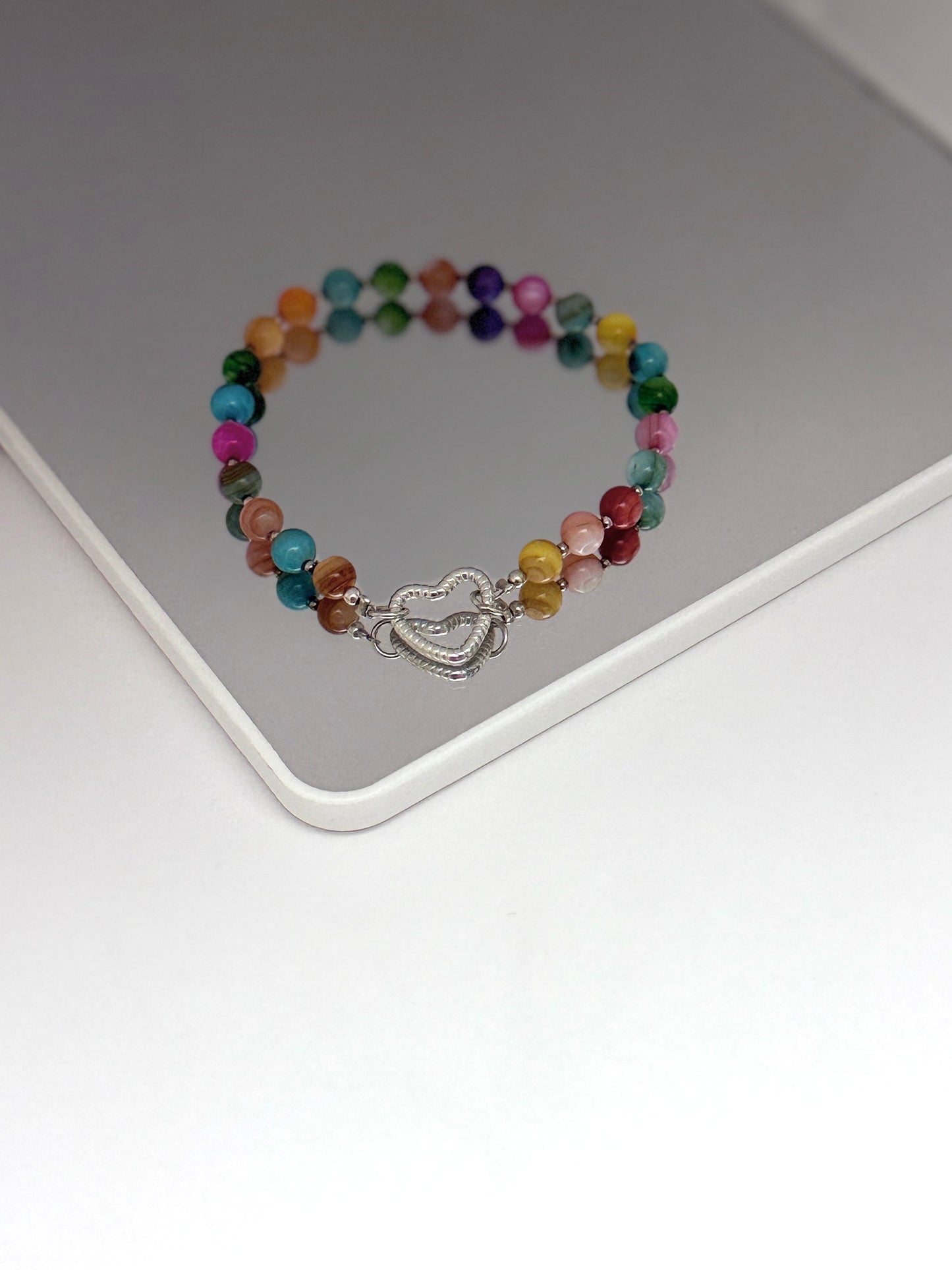 Colorful Agate Spheres Bracelet