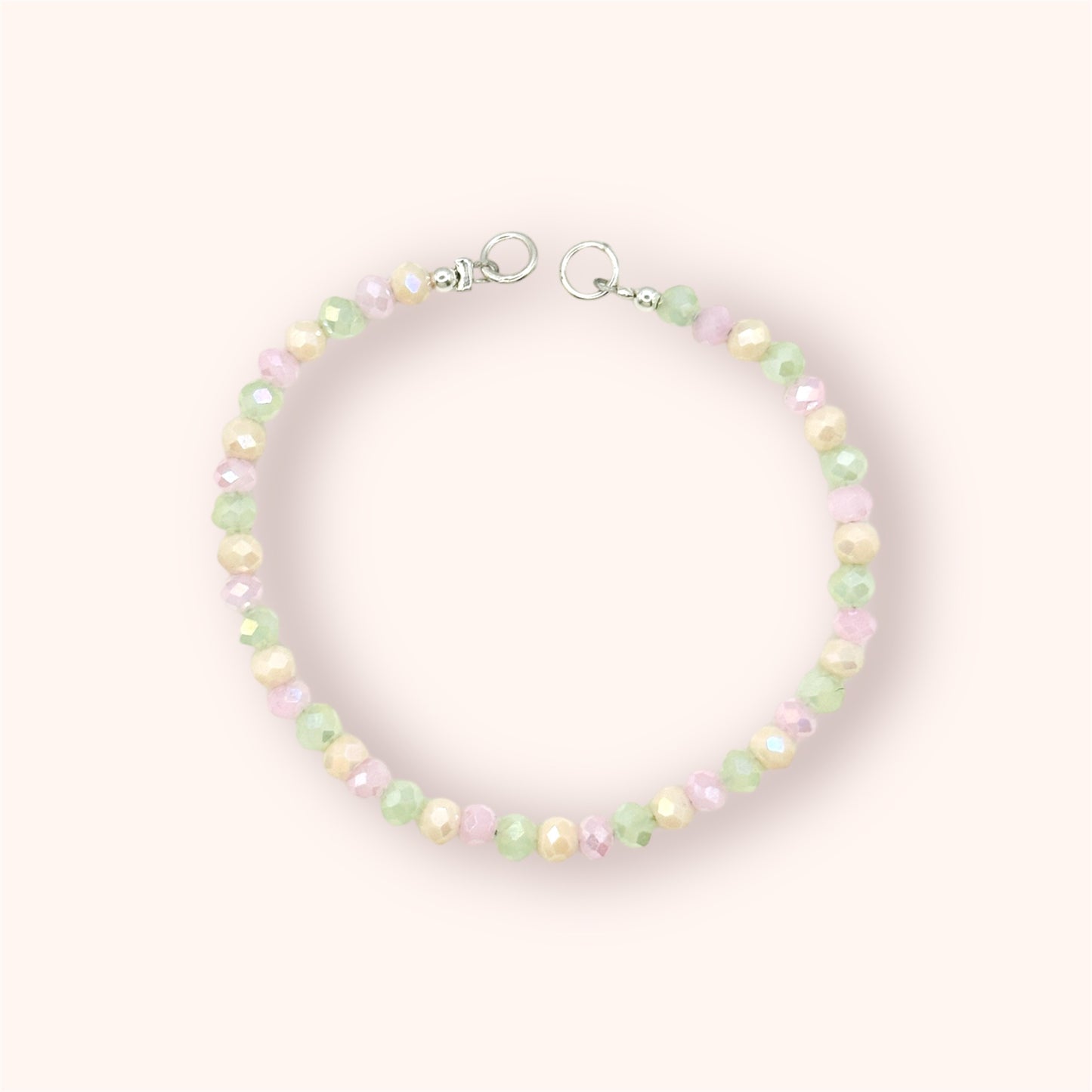 Brazalete cristales pastel