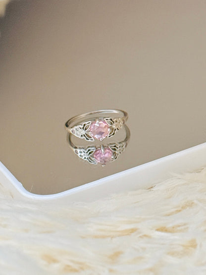 Anillo Mariposas y Zirconias