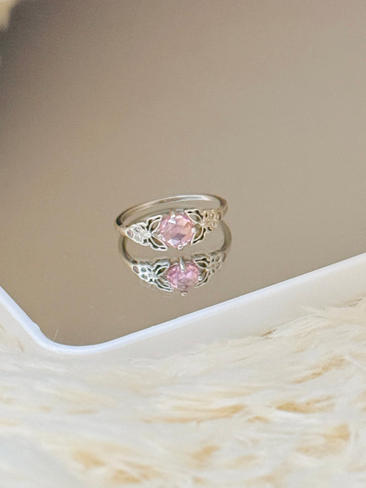 Anillo Mariposas y Zirconias