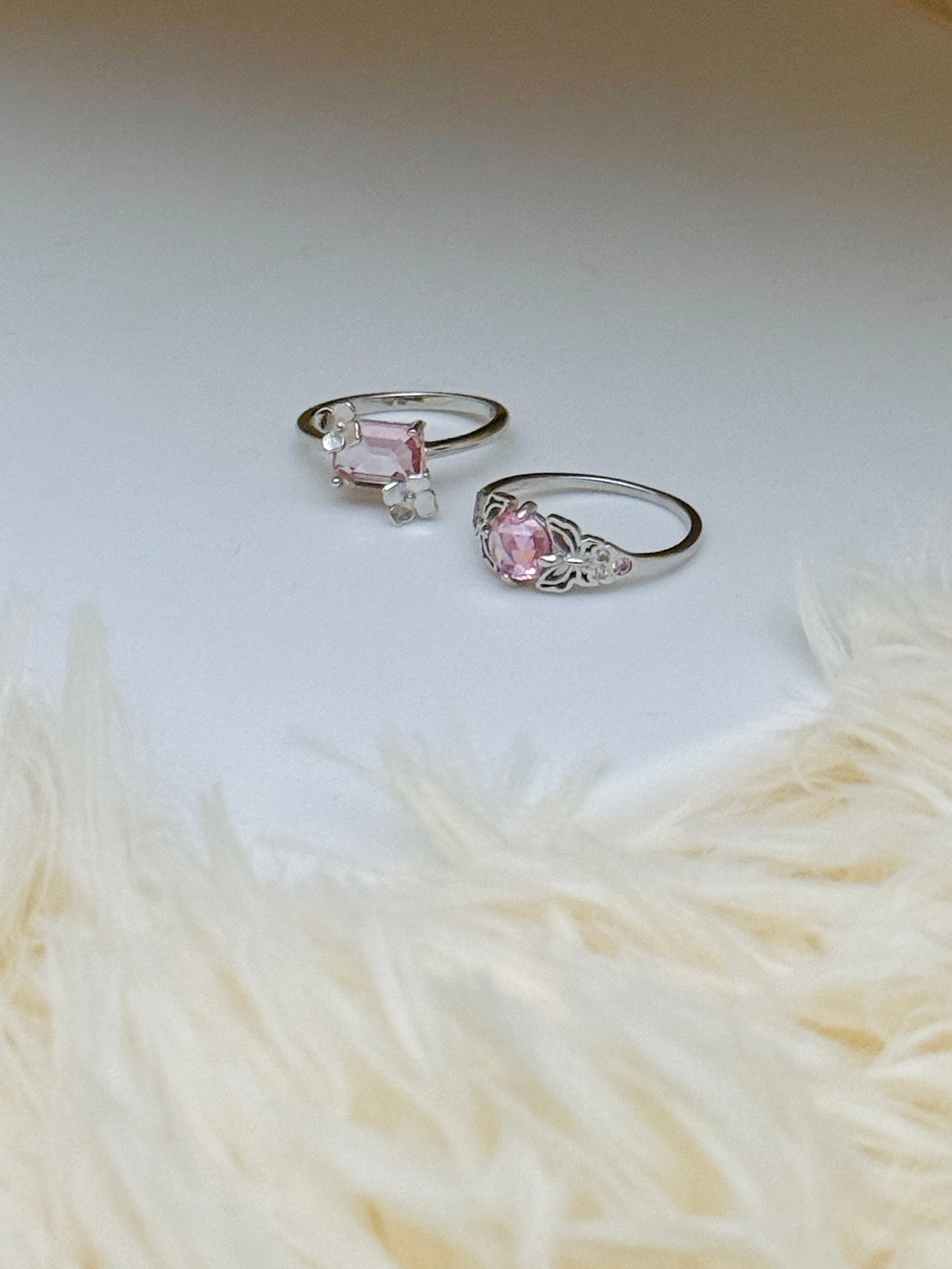 Anillo Mariposas y Zirconias