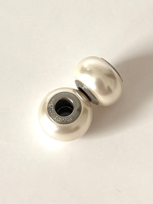 Par Swarovski Crystal Creamrose Pearl