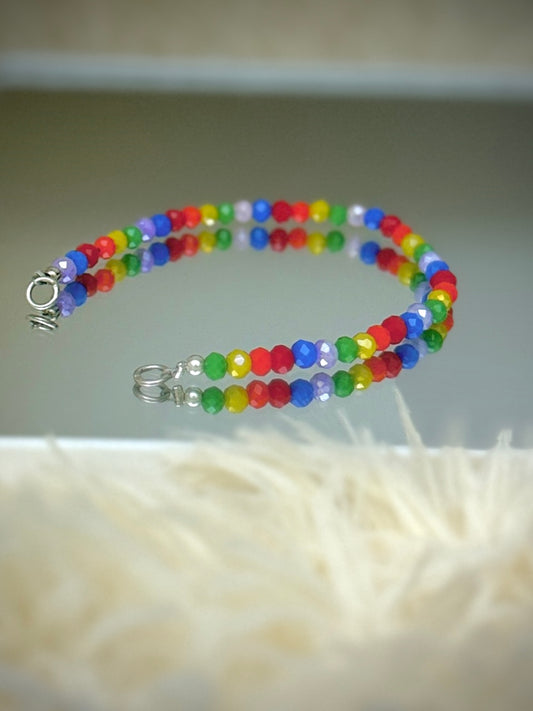 Brazalete Cristales Arcoíris