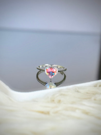 Anillo Corazón Tornasol