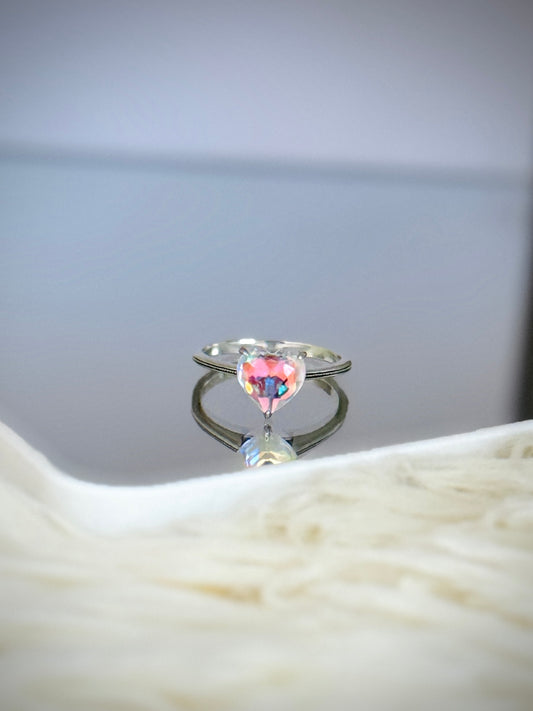 Anillo Corazón Tornasol