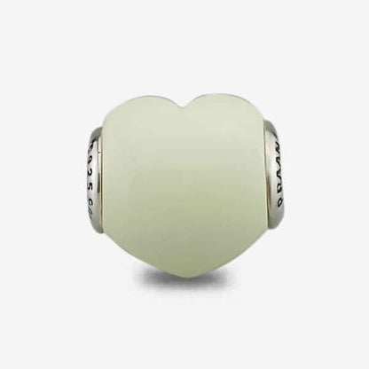 Lemon Australia Chrysoprase Heart Charm