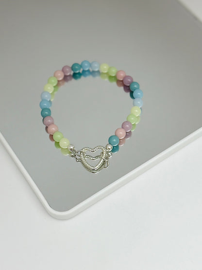Brazalete Petra Lux y Plata (brillo en la oscuridad)