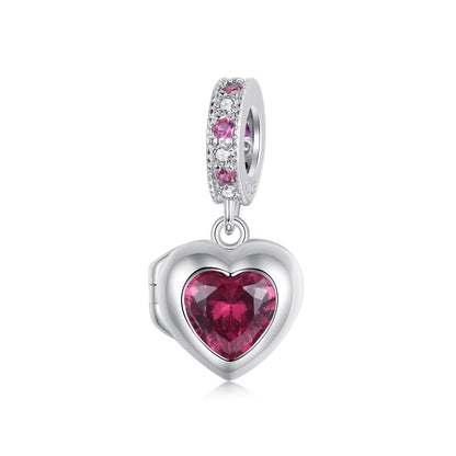Open heart charm
