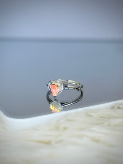 Anillo Corazón Tornasol