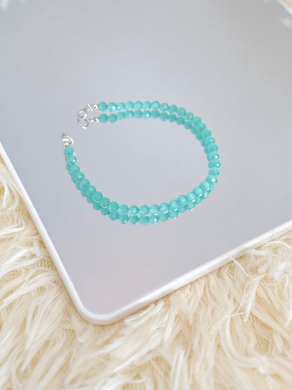 Brazalete cristales verde