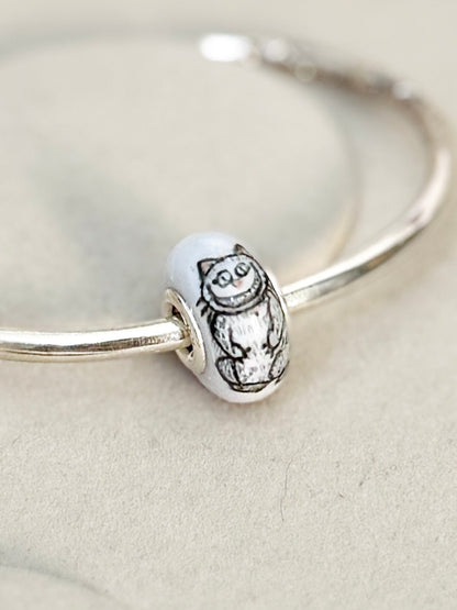 Charm gato Cheshire y sombrero