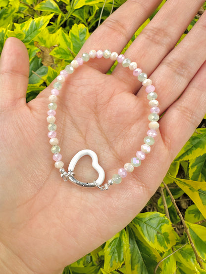 Brazalete cristales pastel