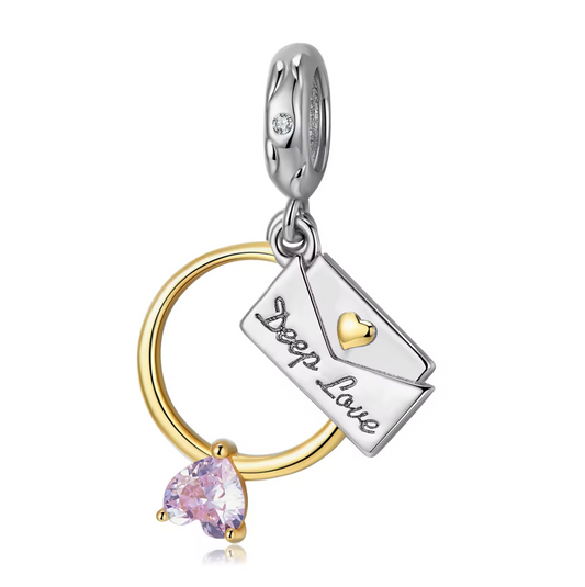 Charm Ring and Letter