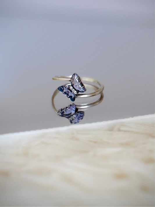 Anillo Mariposas Lila