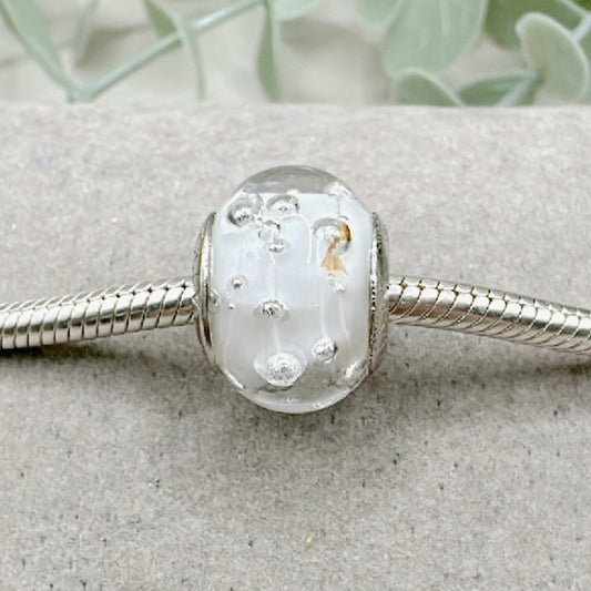 Murano White Bubbles