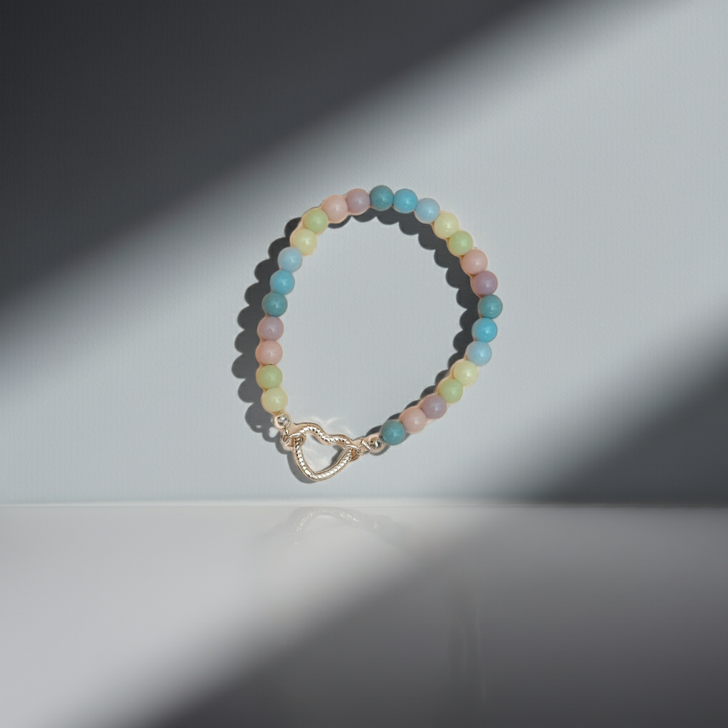 Brazalete Petra Lux y Plata (brillo en la oscuridad)