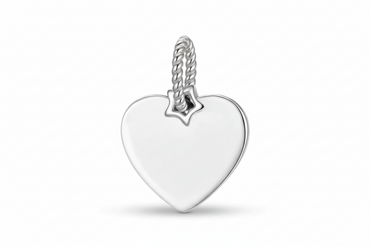 Charm Placa Corazon +Personalización