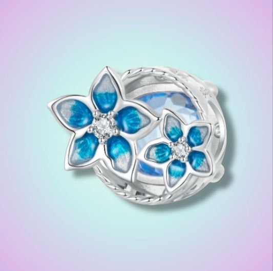Charm Flores azules