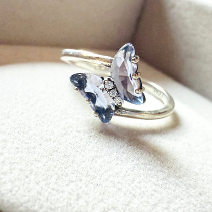 Anillo Mariposas Lila