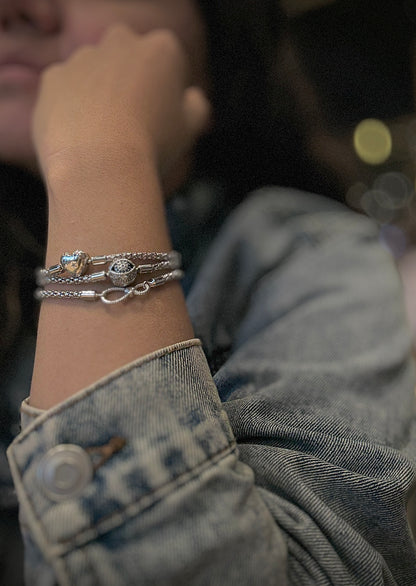Heart Bracelet with Stars
