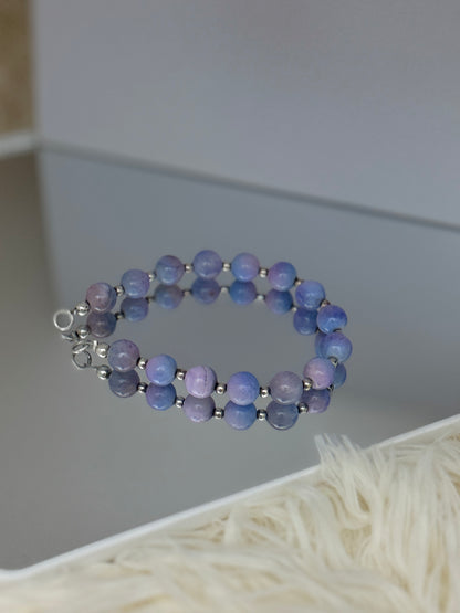 Lilac Agate Sphere Bracelet