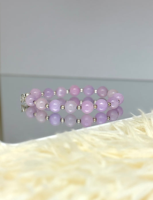 Brazalete Esfera Agata Rosa