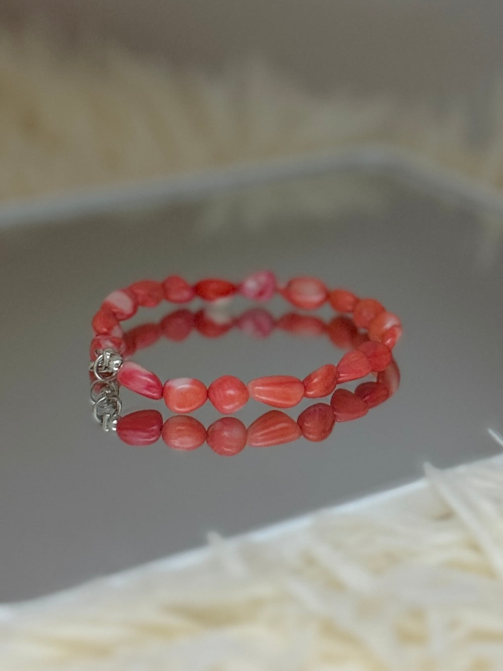 Irregular Coral Bracelet