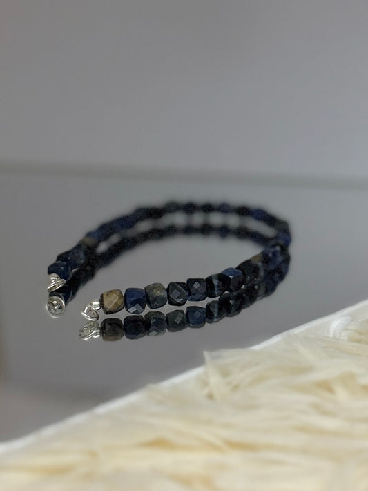 Brazalete Ojo de tigre Azul