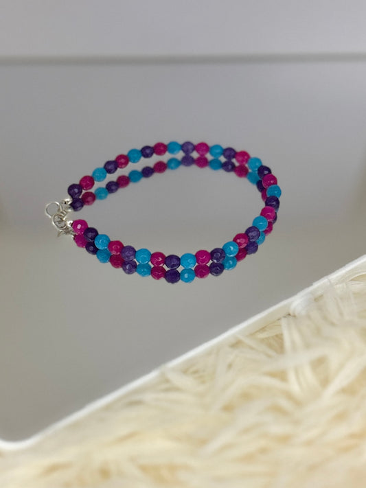 Brazalete Ágata multicolor chica