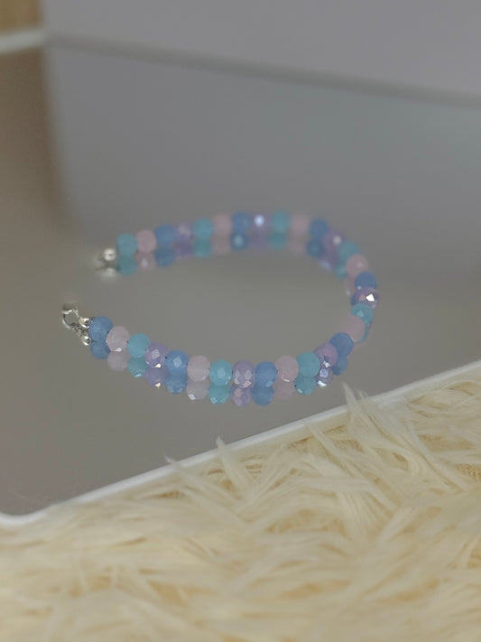 Brazalete Cristales multicolor Pastel Gde