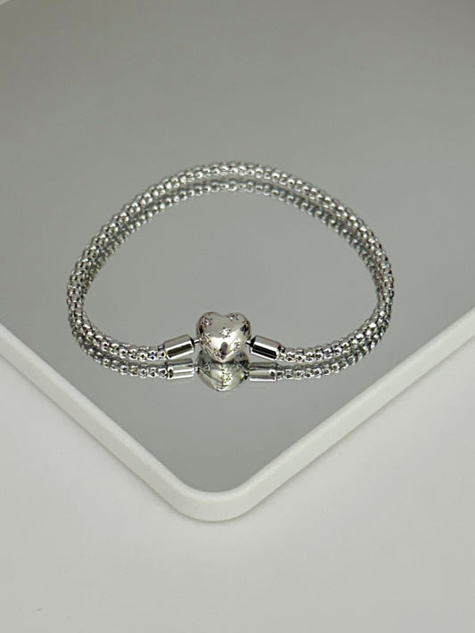 Pulsera Corazón con Estrellas