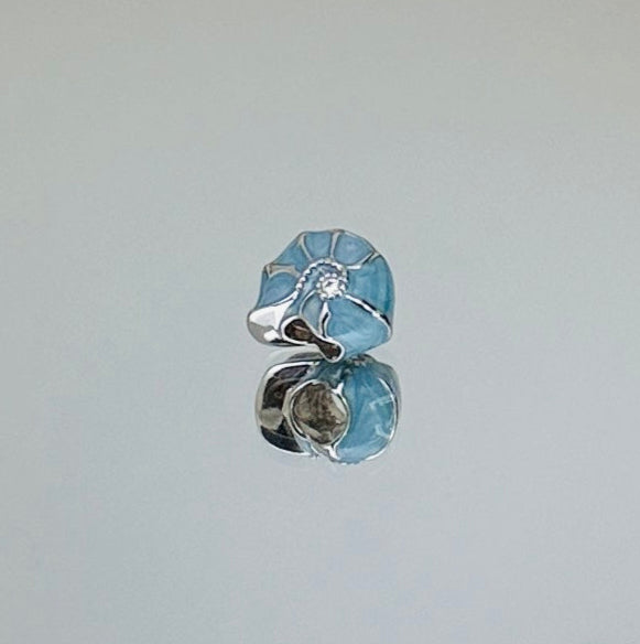 Blue Snail Charm