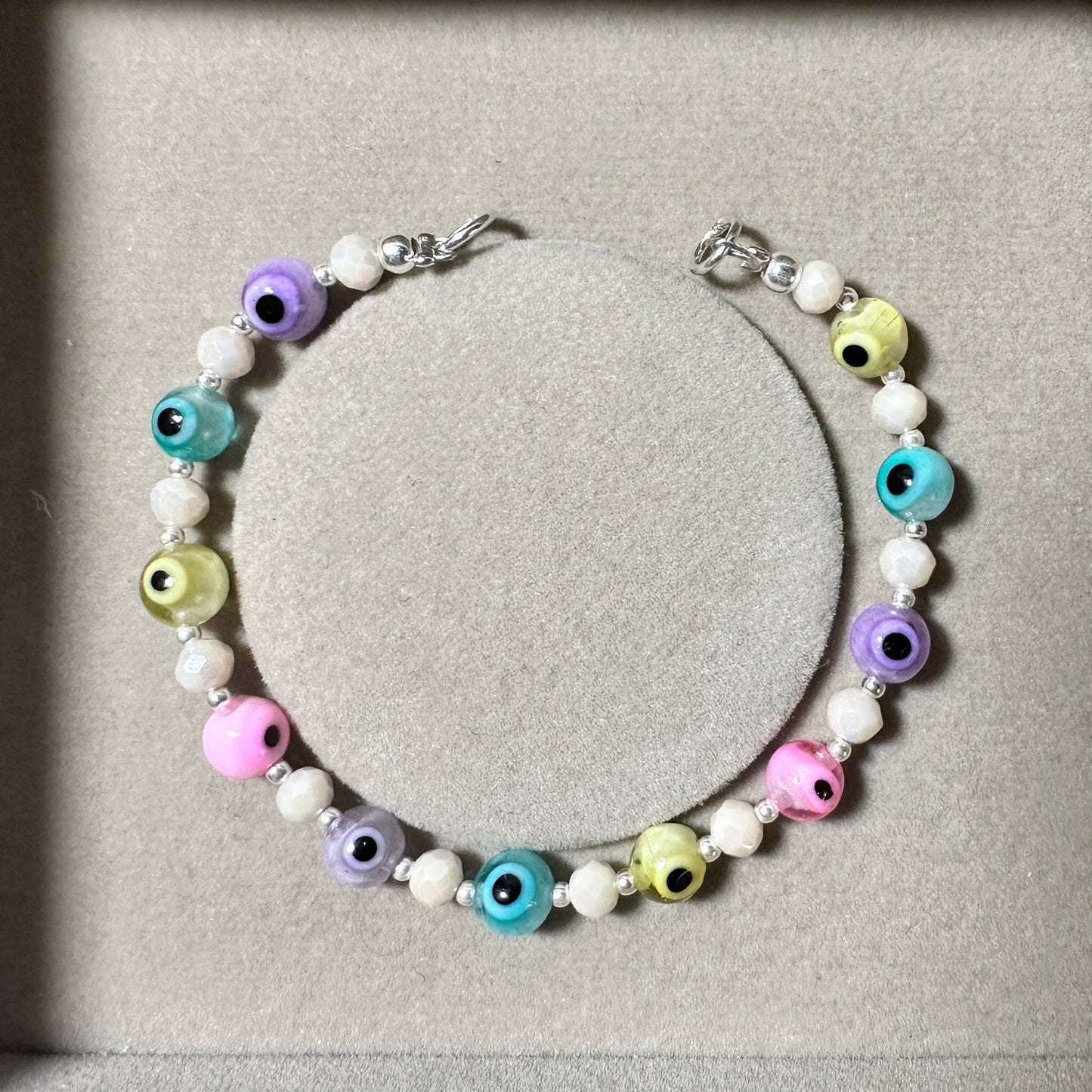 Brazalete Ojos turcos Multicolor de cristal