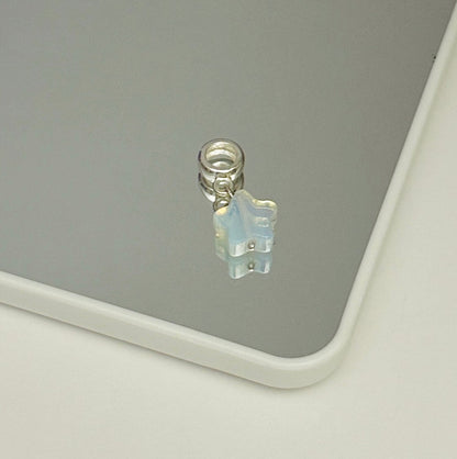 Open heart charm