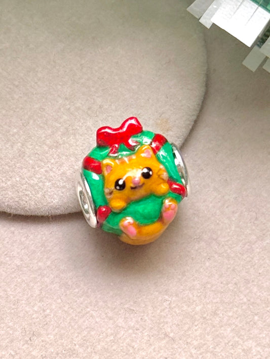 Charm Gato en Corona de Adviento